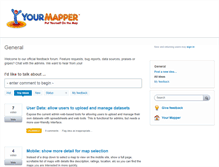 Tablet Screenshot of feedback.yourmapper.com